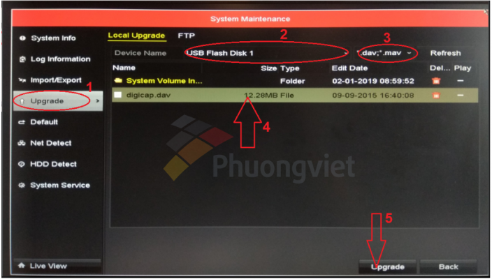 Hướng dẫn update firmware cho đầu ghi DVR/NVR camera IP