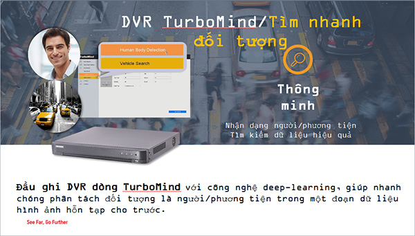 công nghệ Turbo 5.0 giúp tìm nhanh đối tượng cần